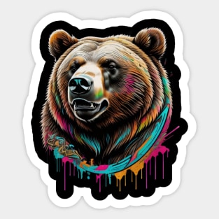 Bear grilzzzzzz Sticker